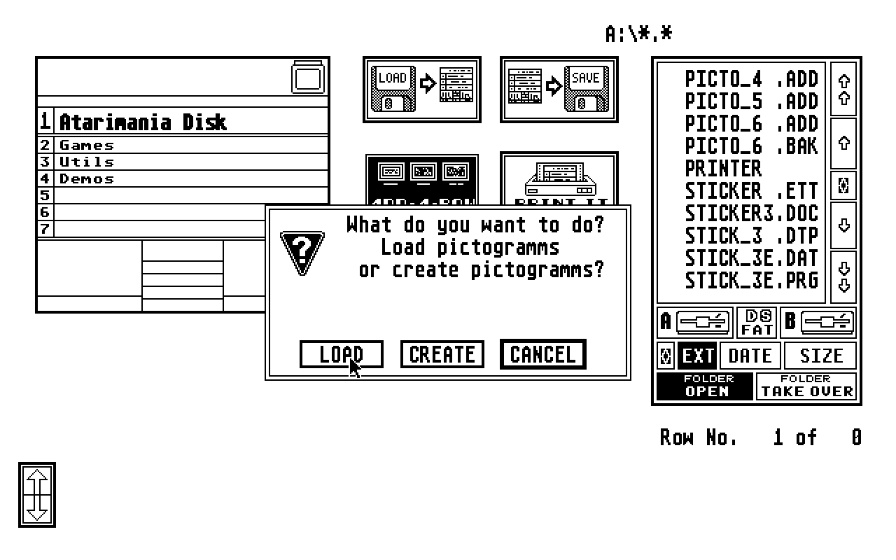Sticker III atari screenshot